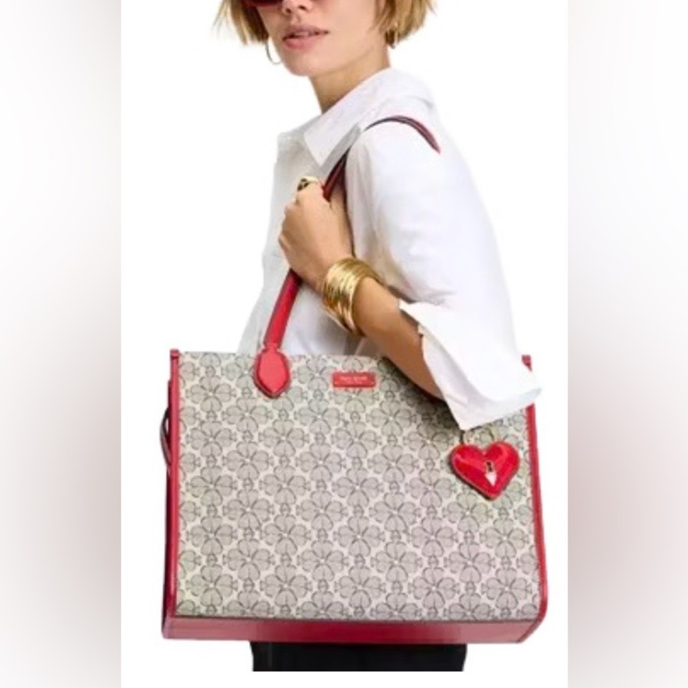 Kate Spade - Spade Flower Coated Canvas Large Market Tote~GORGEOUS
